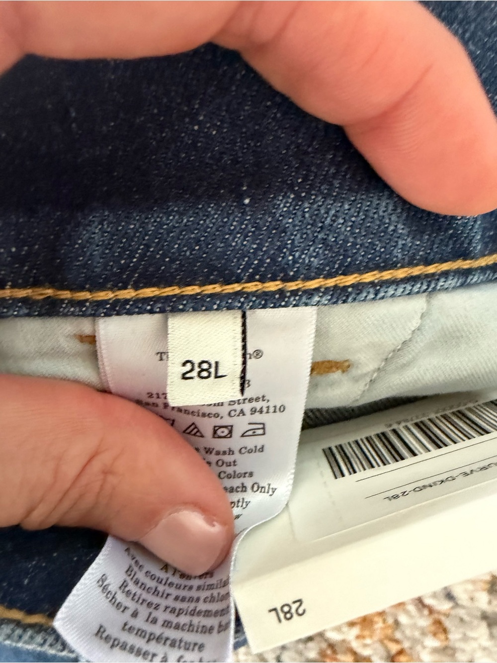 NWT Everlane The Way-High® Twist Curve Jean Indigo Rinse 28 - Picture 8 of 11